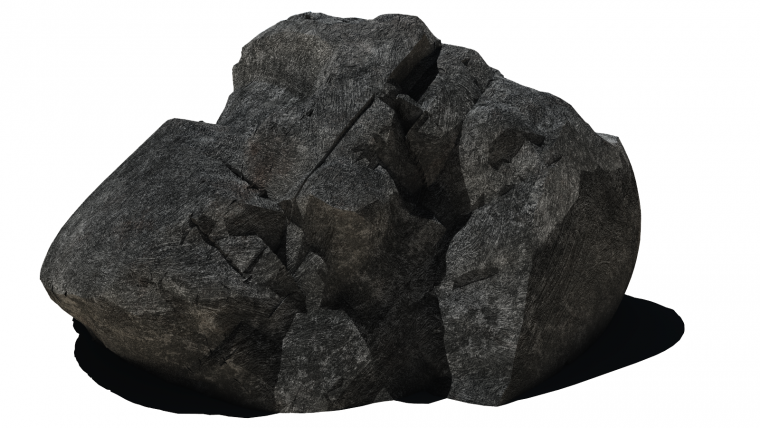 Камень на прозрачном фоне