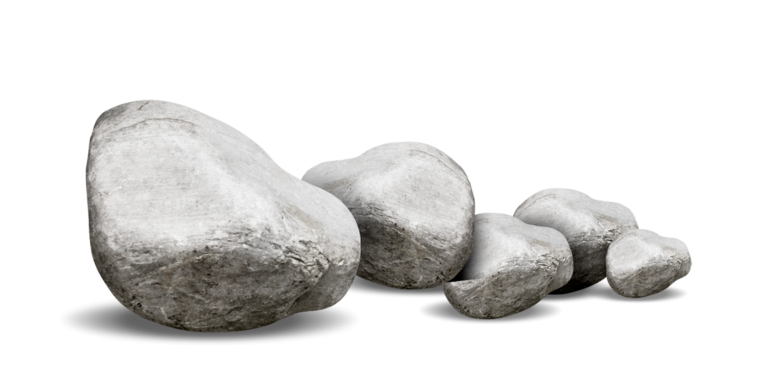 Камень на белом фоне