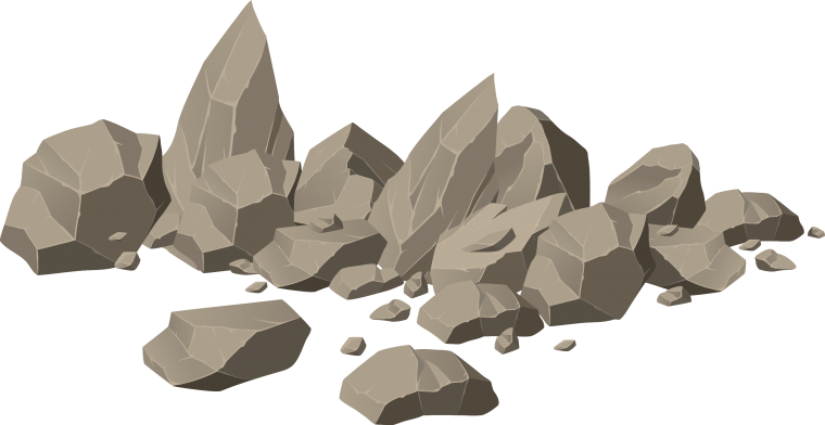 Камень нарисованный