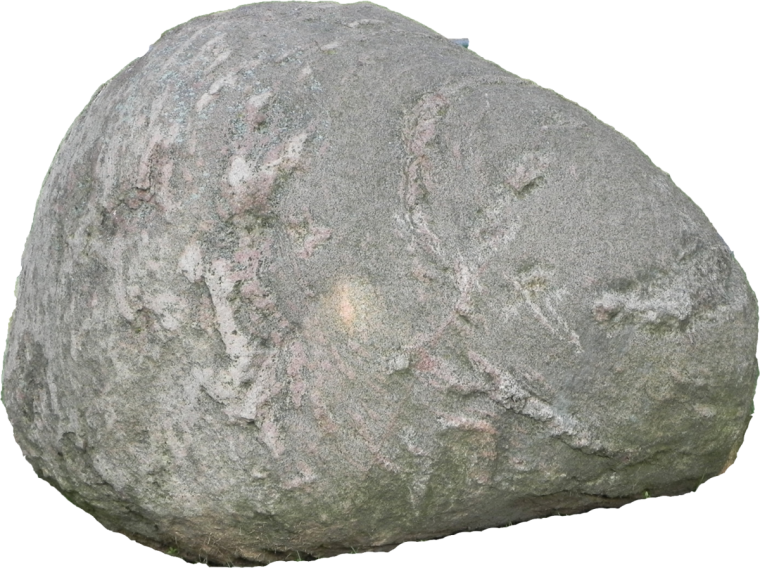 Камень на белом фоне