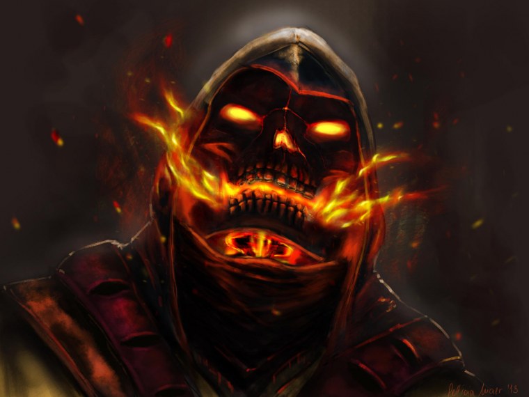 Мортал комбат Скорпион арт на аву