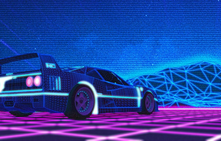 Ferrari f40 неон