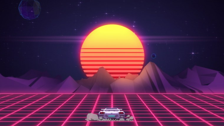 Космос в стиле ретро Вейв