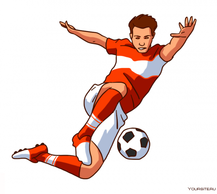 Футболист рисунок