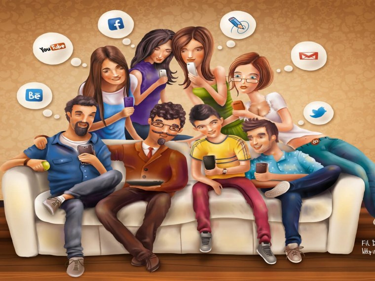 Портрет пользователя соцсетей