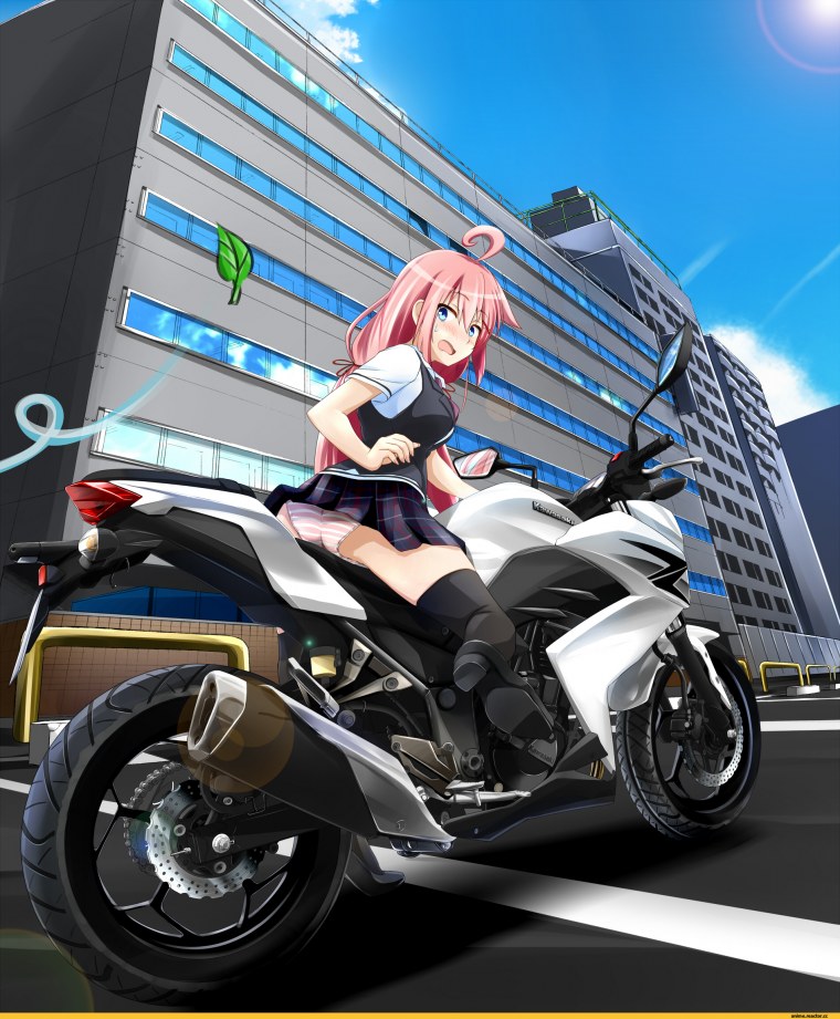Аниме мотоцикл Кавасаки