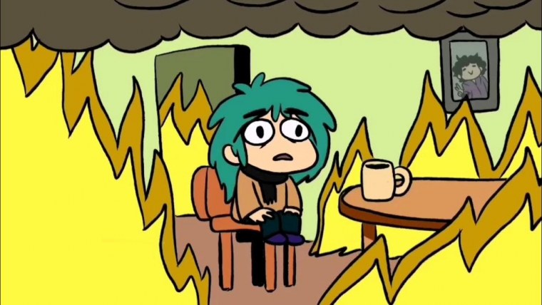 Зонтик в горящем доме 13 карт