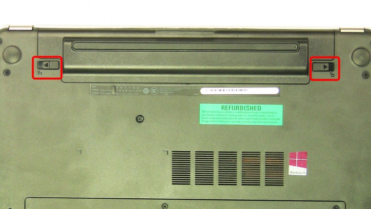 Ноутбук тыльная сторона батарея