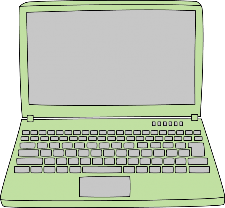 Нарисованный ноутбук