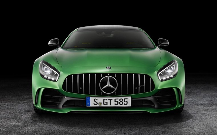 Мерседес АМГ ГТ зеленый
