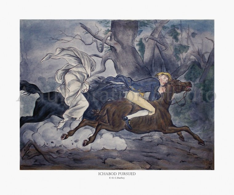 Вашингтон Ирвинг Легенда о сонной Лощине иллюстрации