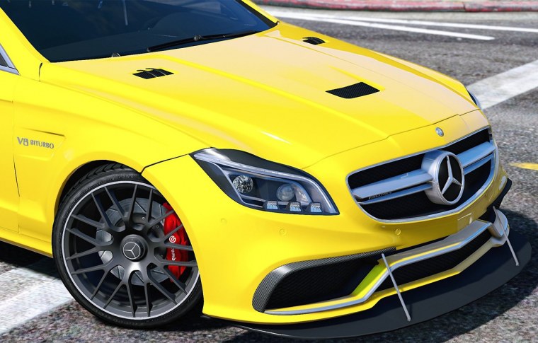 Мерседес АМГ С 63 S жёлтый