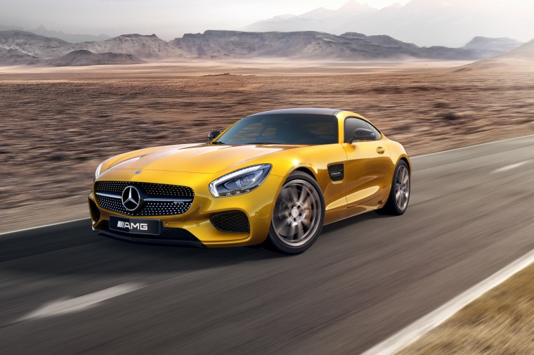 Мерседес Бенц АМГ ГТ желтый