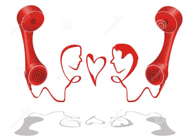 Влюбленный телефон