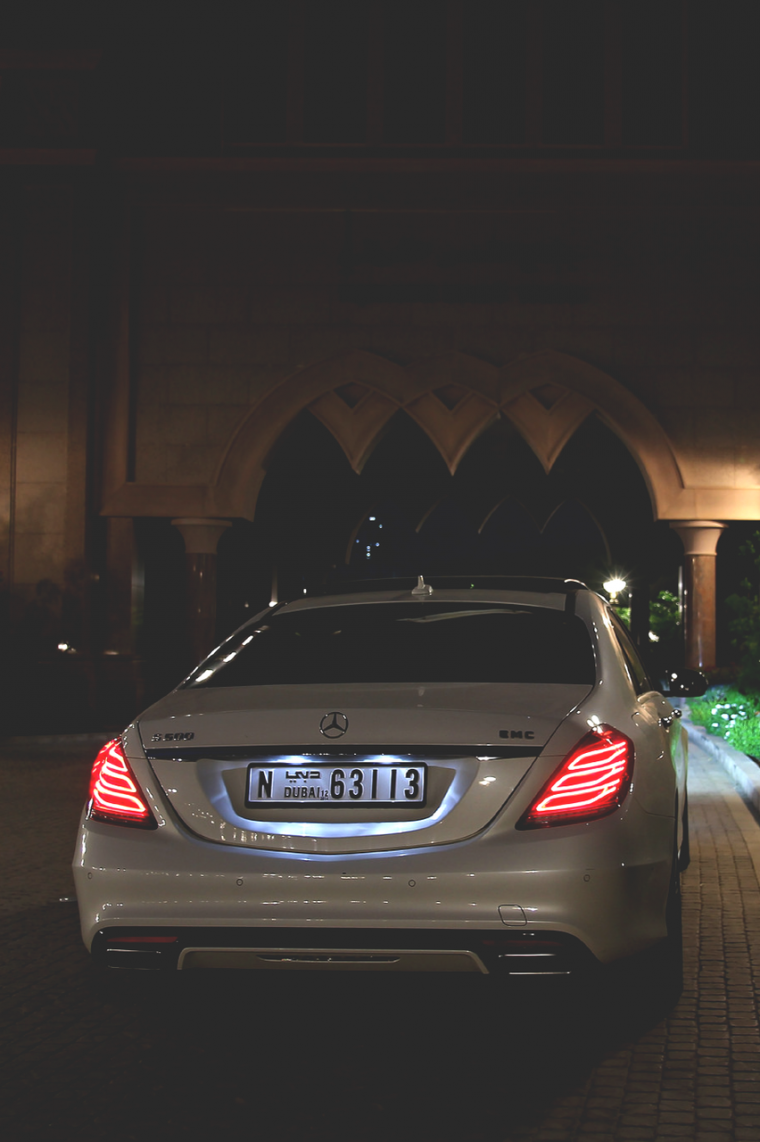 Мерседес w222 ночью