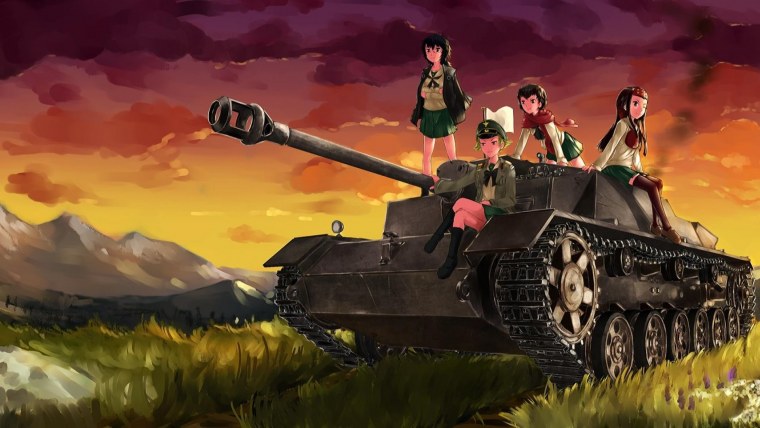 Танк STUG-3 girls und Panzer