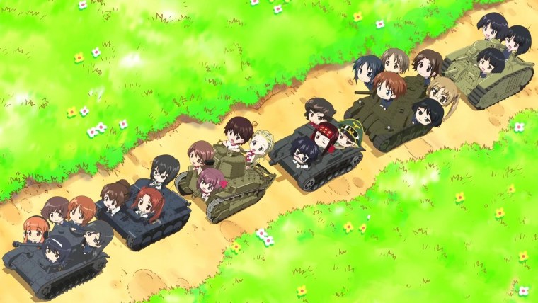Girls und Panzer команда черепаха