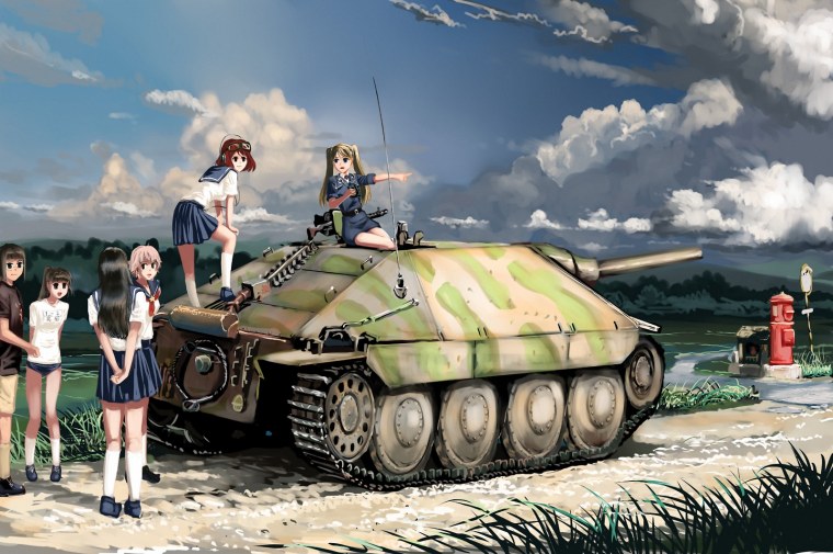 Girls und Panzer экипаж Hetzer