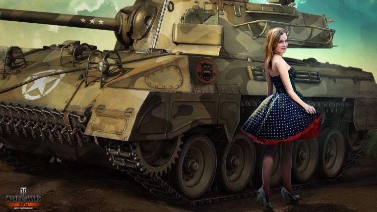 Ворлд оф танк танк т34 с девушкой