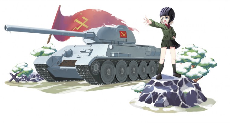 Pravda girls und Panzer флаг