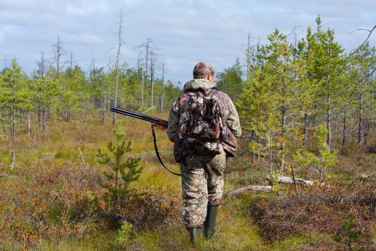 Егерь в лесу