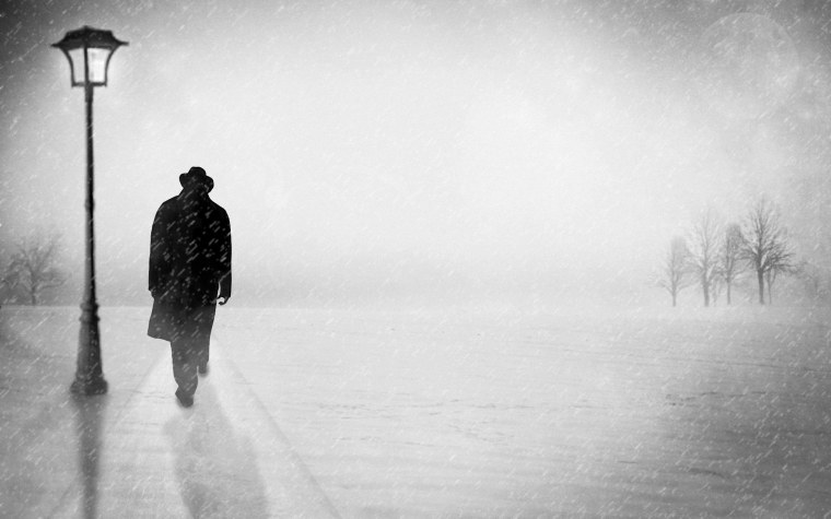 Человек уходящий в даль