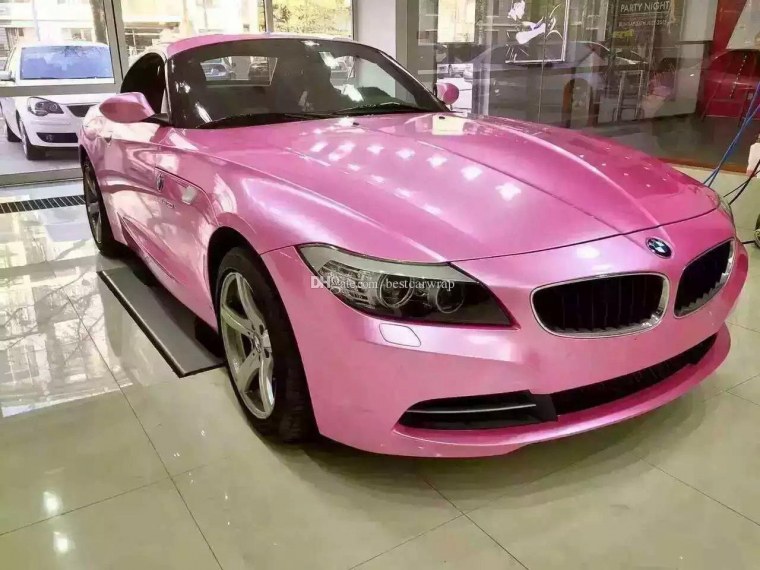 Розовая БМВ е63