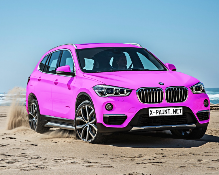 БМВ х6 розовая