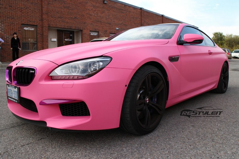 Розовая BMW f10