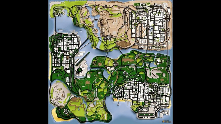 GTA sa Definitive Edition карта