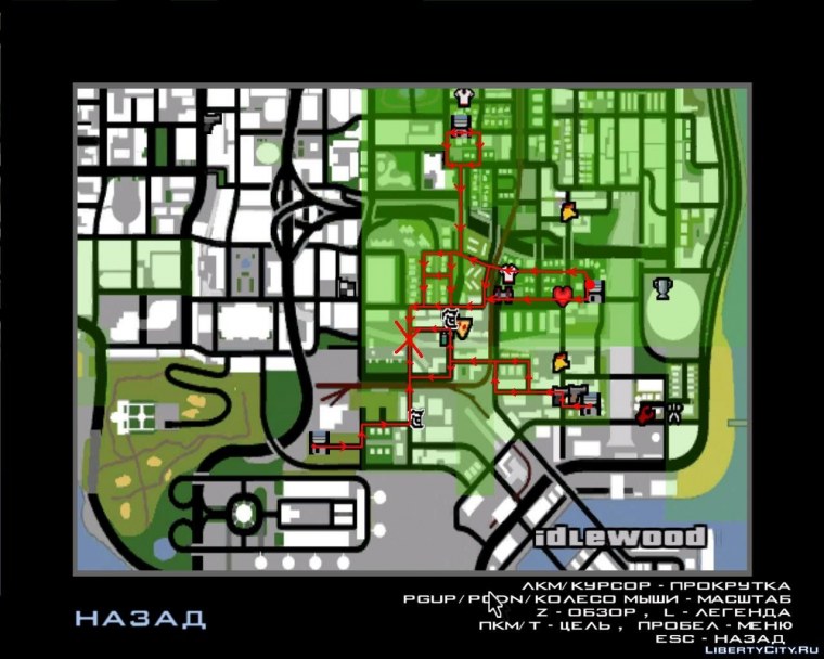 Карта ГТА са лс