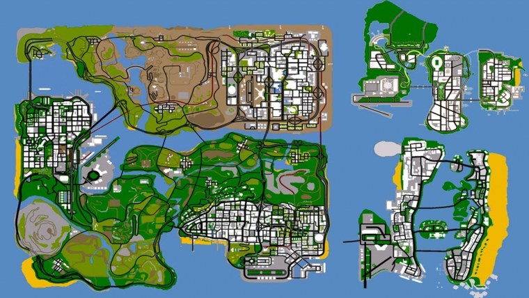 GTA vice City карта города