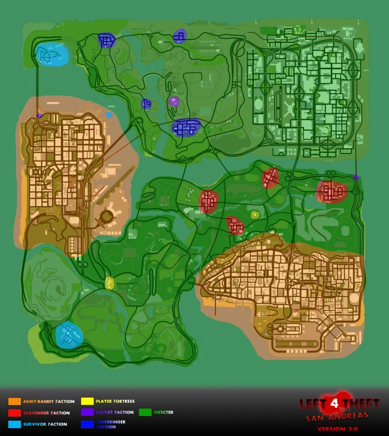 GTA San Andreas Rp карта