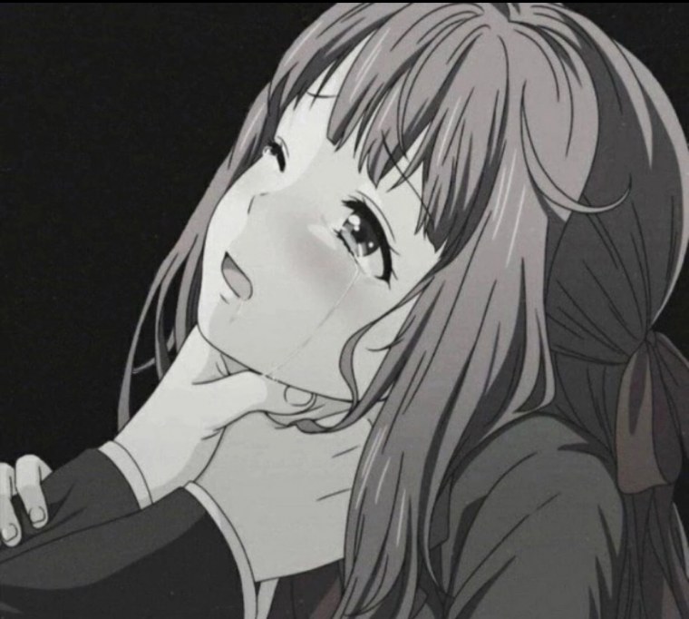 Аниме черно белое грусть