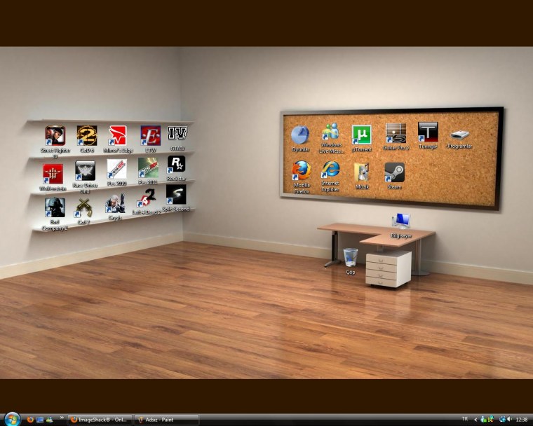 Полки для ярлыков на ПК