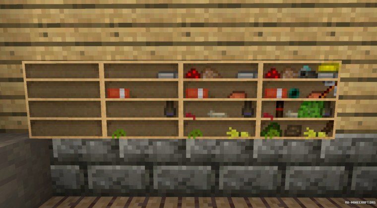 Полки в МАЙНКРАФТЕ