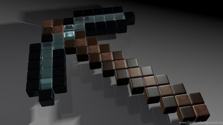 Рабочий стол майнкрафт с полками