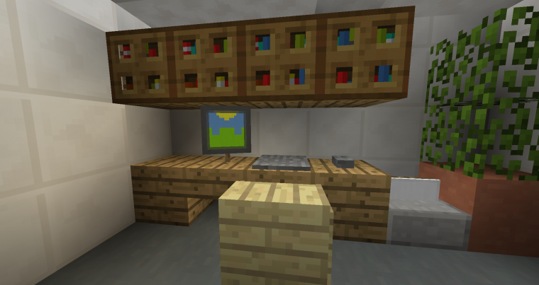 Полочки в МАЙНКРАФТЕ