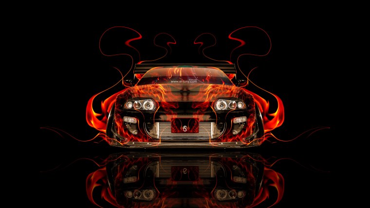 Toyota Supra Fire