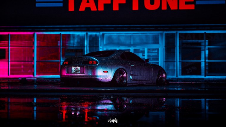 Toyota Supra неон