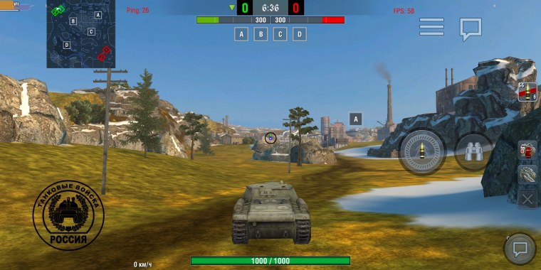 World of Tanks Blitz управление джойстиком