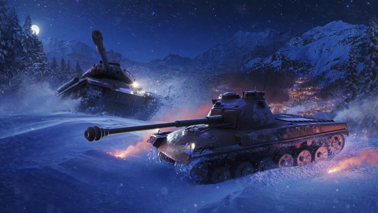 Новогодние танки World of Tanks Blitz