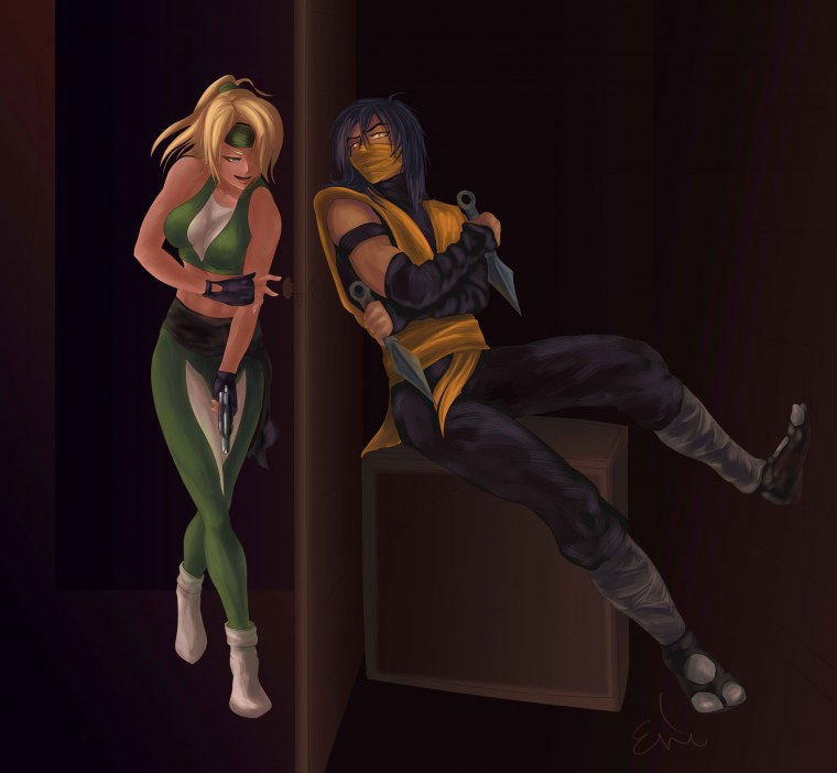 Соня блейд и Кэсси Кейдж