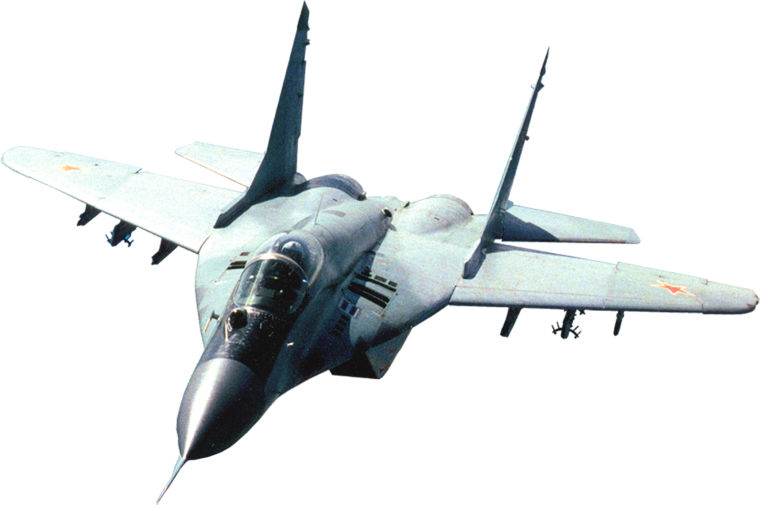 Военный самолет на белом фоне