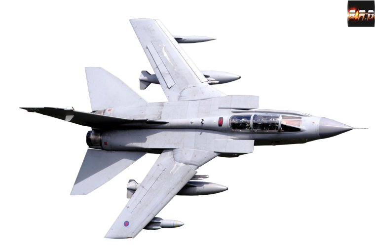 Боевой самолет на белом фоне