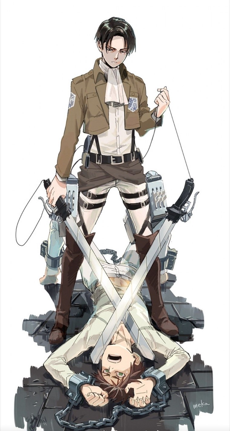 Леви атака титанов рост