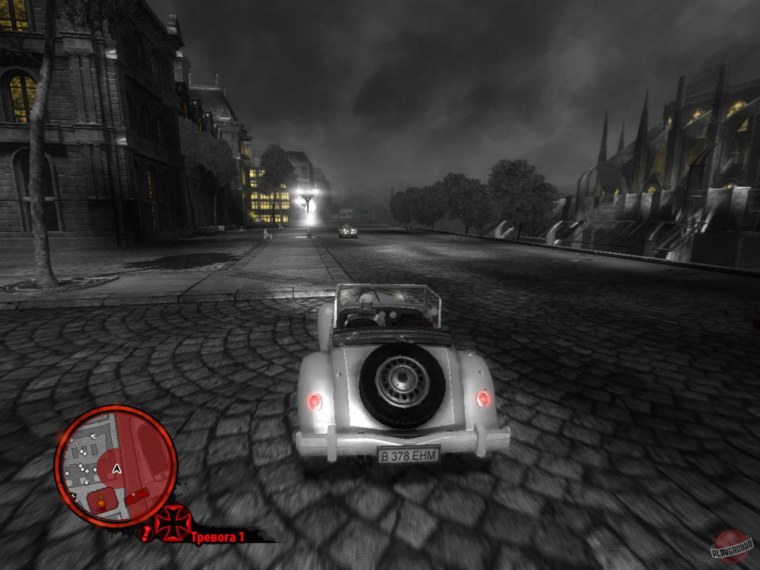 The Saboteur черно белая