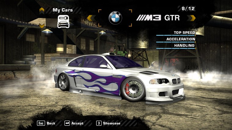 Need for Speed Undercover BMW m3 GTR