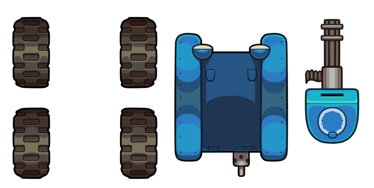 Танк спрайт топ даун