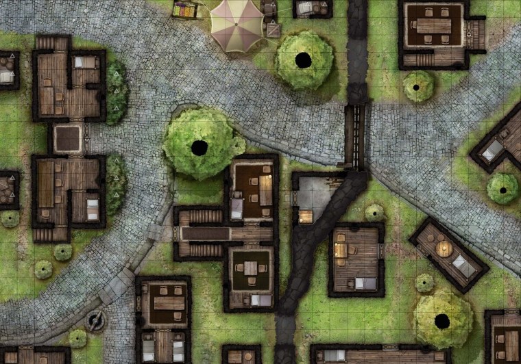 Roll20 City Map город